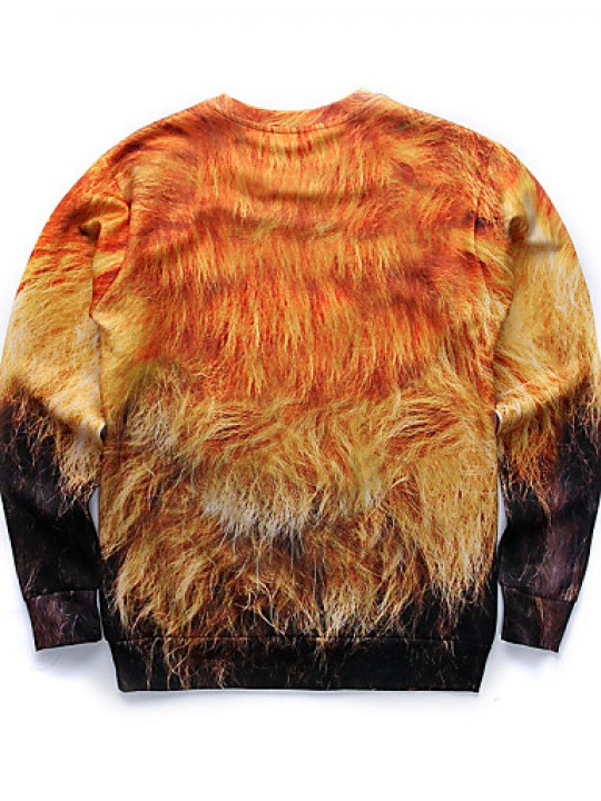 Men's Print Casual / Work / Formal / Sport Hoodie & Sweatshirt